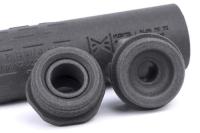 HUXWRX Flow 9k Tiタイプ PA12樹脂 3Dサプレッサー 14mm逆ネジ対応 BK