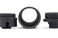 HUXWRX Flow 9k Tiタイプ PA12樹脂 3Dサプレッサー 14mm逆ネジ対応 BK