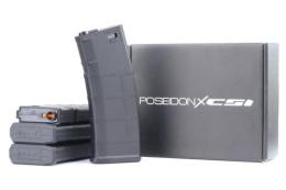 POSEIDON/CSI M4 電動ガン対応 GEN3スタイル 220連 マガジン 4本 BK
