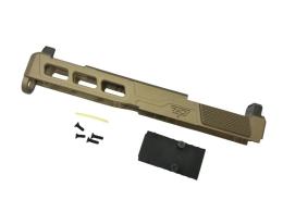 GUNDAY 東京マルイ グロック17 GEN5 MOS 対応 ZPSP スタイル スライド TAN