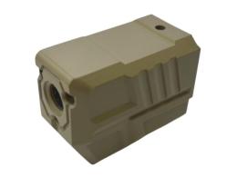 ACETECH Quadra コンペンセイター型 マズルフラッシュトレーサー TAN 14mm逆付属