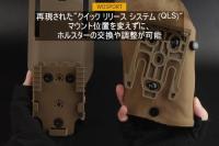WoSporT P320&X300ライト対応 QLSホルスターセット 右向き BK