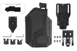 WoSporT X300併用可能 Omnivoreタイプ マルチフィットホルスター 右向き BK