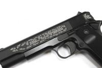 WE M1911A1 ヨーロッパ戦線刻印　ブラック　M1911A1　ガスガン