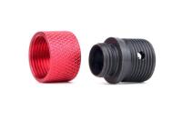 POSEIDON製 11mm正-14mm逆ネジ変換 アダプター&プロテクター RED