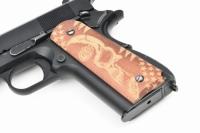 東京マルイ M1911A1 MEU 対応 ウッド グリップ パネル COLTスカル ナチュラル