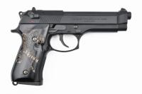 M92F エアガン対応 ベレッタ刻印 ウッド グリップパネル タイガー ブラック