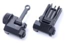 KACタイプ 20mmレール対応 フォールディング アイアンサイトセット BK