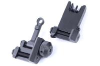 KACタイプ 20mmレール対応 フォールディング アイアンサイトセット BK
