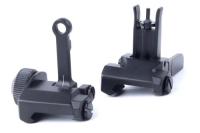 KACタイプ 20mmレール対応 フォールディング アイアンサイトセット BK